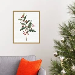 16" X 20" Christmas Moments IV Holly By Silvia Vassileva Framed Canvas Wall Art - Amanti Art 8 16" X 20" Christmas Moments IV Holly By Silvia Vassileva Framed Canvas Wall Art - Amanti Art -Christmas Decorations GUEST 009d0c92 c784 45ea a666 1b5e54442e04