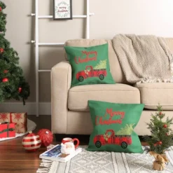 2pk 18"x18" Christmas Truck Embroidered Square Throw Pillow Covers - Design Imports 8 2pk 18"x18" Christmas Truck Embroidered Square Throw Pillow Covers - Design Imports -Christmas Decorations GUEST 00af601b 8215 45a0 987a 17d90e5f1f24