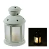 S4 Lights 8" White LED Lighted Invisilite Holographic Star Christmas Lantern - Warm White Lights