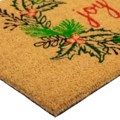 Northlight Natural Coir "Joy" Wreath Christmas Doormat 18" X 30" 8 Northlight Natural Coir "Joy" Wreath Christmas Doormat 18" X 30" -Christmas Decorations GUEST 0394123a b0f5 407d 8790 1497ab2e97f0