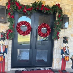 Northlight Red Hot 3-Finish Shatterproof Ball Christmas Wreath, 24-Inch 5 Northlight Red Hot 3-Finish Shatterproof Ball Christmas Wreath, 24-Inch -Christmas Decorations GUEST 03dd1e3b 47c6 4c6b 953a 41bf1e7437de