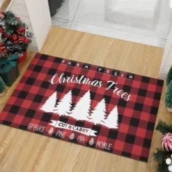 Trinity Plaid White Christmas Tree Non-Slip Decorative Doormat 9 Trinity Plaid White Christmas Tree Non-Slip Decorative Doormat -Christmas Decorations GUEST 040896a1 c8fa 4eb3 b539 688a48dbe421