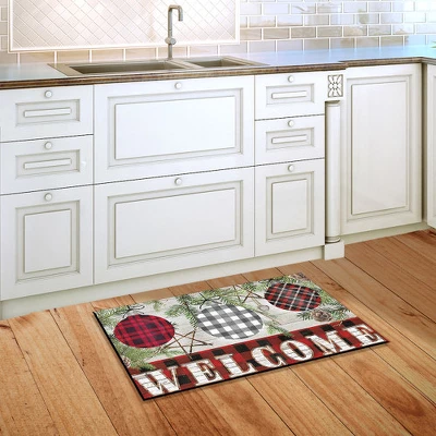 Briarwood Lane Patterned Ornaments Christmas Doormat Welcome Chec 3 Briarwood Lane Patterned Ornaments Christmas Doormat Welcome Chec - Image 3