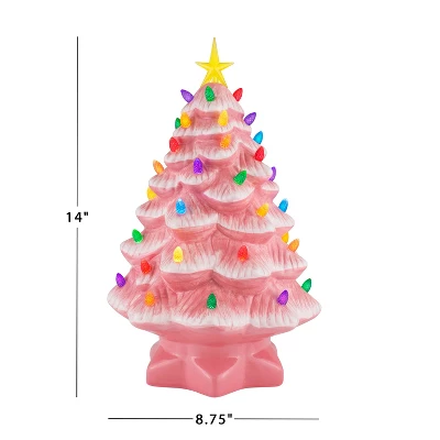 Mr. Christmas Medium Nostalgic Ceramic Led Christmas Tree 2 Mr. Christmas Medium Nostalgic Ceramic Led Christmas Tree - Image 2