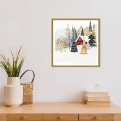 16" X 16" Christmas Chalet I Tree By Victoria Borges Framed Canvas Wall Art - Amanti Art 9 16" X 16" Christmas Chalet I Tree By Victoria Borges Framed Canvas Wall Art - Amanti Art -Christmas Decorations GUEST 0449ab17 9e0f 49da a6c1 27cba7452258