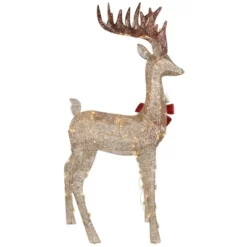 Northlight 48" Pre-Lit LED Champagne Deer Outdoor Christmas Decoration -Christmas Decorations GUEST 057dd354 abd6 459f 9ed7 74a423936918