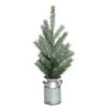 Transpac Artificial 20 In. Green Christmas Tree In Galvanized Milk Jug