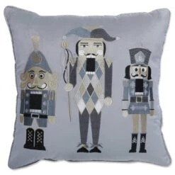 16.5"x16.5" Indoor Christmas 'Velvet Nutcrackers' Multi Square Throw Pillow - Pillow Perfect 8 16.5"x16.5" Indoor Christmas 'Velvet Nutcrackers' Multi Square Throw Pillow - Pillow Perfect -Christmas Decorations GUEST 0721c162 709f 4866 a678 bc5e79bee2dd