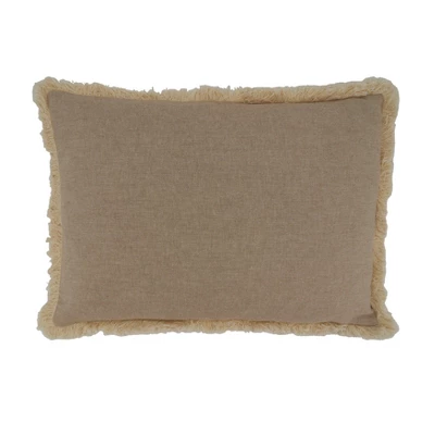 Saro Lifestyle Embroidered Merry Christmas Pillow - Down Filled, 14"x20" Oblong, Natural 1 Saro Lifestyle Embroidered Merry Christmas Pillow - Down Filled, 14"x20" Oblong, Natural