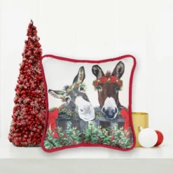 C&F Home 8" X 8" Christmas Donkey Petite Printed Throw Pillow 11 C&F Home 8" X 8" Christmas Donkey Petite Printed Throw Pillow -Christmas Decorations GUEST 117dc273 c068 4c3a bd4c c289d65a8a9d