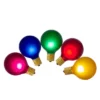 Northlight 10-Count Multi-Color Satin G50 Globe Christmas Replacement Bulbs