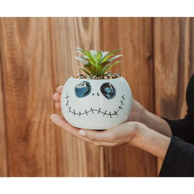 Silver Buffalo Disney The Nightmare Before Christmas Jack Skellington 6 Inch Ceramic Planter 2 Silver Buffalo Disney The Nightmare Before Christmas Jack Skellington 6 Inch Ceramic Planter - Image 2