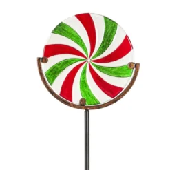 Home & Garden Candy Cane Garden Stake - One Yard Stake 33.0 Inches - Yard Decor Christmas - - Glass - Multicolored -Christmas Decorations GUEST 1b03049a 9920 4afd 9608 6322c7215b32