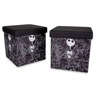 Ukonic Disney The Nightmare Before Christmas Jack Skellington Storage Bins | Set Of 2 1 Ukonic Disney The Nightmare Before Christmas Jack Skellington Storage Bins | Set Of 2