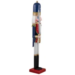 Northlight 48.25" Blue And White Christmas Nutcracker Soldier With Sword -Christmas Decorations GUEST 1dd177e5 bad9 4cff 8d84 4aaf7cc8ab5f