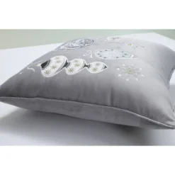 16.5"x16.5" Indoor Christmas 'Velvet Ornaments' Multi Square Throw Pillow Cover - Pillow Perfect