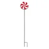 Home & Garden Candy Cane Garden Stake - One Yard Stake 33.0 Inches - Yard Decor Christmas - - Glass - Multicolored
