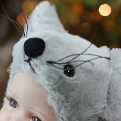 Northlight 9" Gray And Red Pucker Up Baby In Mouse Costume Collectible Christmas Doll -Christmas Decorations GUEST 285ebc8b e308 4025 a580 733358e09e9e