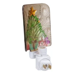 Northlight 4" Green And Gold Christmas Tree Night Light -Christmas Decorations GUEST 28cb3233 fd9b 47fd b2cf a2ed225da540
