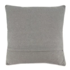 Saro Lifestyle Plaid Christmas Tree Pillow - Down Filled, 18" Square, Grey
