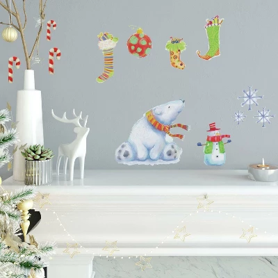 Polar Christmas Peel And Stick Wall Decal - RoomMates 2 Polar Christmas Peel And Stick Wall Decal - RoomMates - Image 2