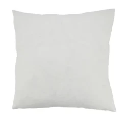 Saro Lifestyle Seasonal Splendor Christmas Trees And Snowflakes Down Filled Throw Pillow, 18", White