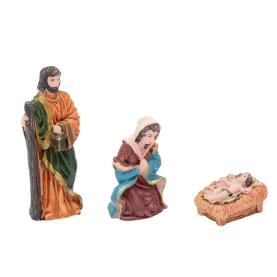 Bright Creations 10 Piece Mini Nativity Scene Figurine Set, Religious Christmas Decorations 5 Bright Creations 10 Piece Mini Nativity Scene Figurine Set, Religious Christmas Decorations - Image 5