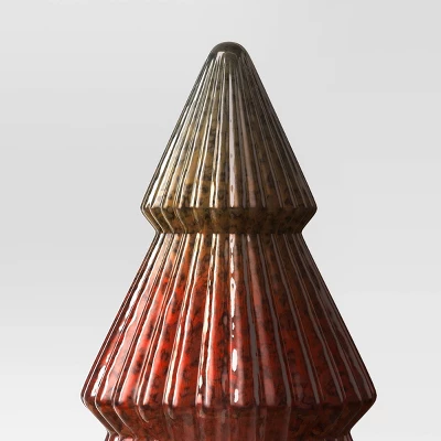 10.25" Battery Operated Lit Glass Christmas Tree Figurine - Wondershop™ 3 10.25" Battery Operated Lit Glass Christmas Tree Figurine - Wondershop™ - Image 3