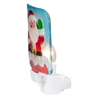 Northlight 6" Red And White Santa Claus Christmas Night Light 1 Northlight 6" Red And White Santa Claus Christmas Night Light