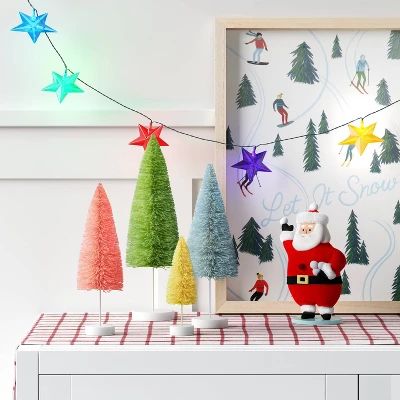 10ct LED Star Alternating Slow Fade Christmas String Lights Multicolor Green Wire - Wondershop™ 1 10ct LED Star Alternating Slow Fade Christmas String Lights Multicolor Green Wire - Wondershop™