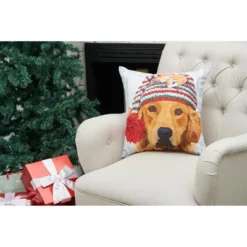 C&F Home 18" X 18" Winter Hat Golden Indoor/Outdoor Christmas Holiday Throw Pillow 6 C&F Home 18" X 18" Winter Hat Golden Indoor/Outdoor Christmas Holiday Throw Pillow -Christmas Decorations GUEST 388fa8c1 82ff 4b24 8095 212f9151188a