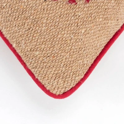 14"x26" Oversized Christmas Ornaments Polyester Filled Throw Pillow Light Brown - Rizzy Home 2 14"x26" Oversized Christmas Ornaments Polyester Filled Throw Pillow Light Brown - Rizzy Home - Image 2