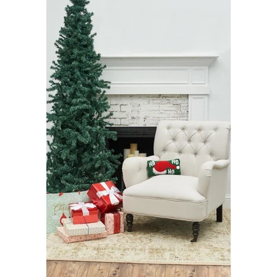 C&F Home 6" X 12" HoHoHo Hat Hooked Petite Christmas Holiday Throw Pillow 4 C&F Home 6" X 12" HoHoHo Hat Hooked Petite Christmas Holiday Throw Pillow - Image 4