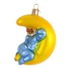 Old World Christmas Dreamtime Boy - One Ornament 4 Inches - Moon Ornament - 10241 - Glass - Multicolored