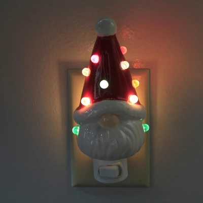 Transpac Christmas Gnome Night Light - 1 Night Light 7.25 Inches - Lights Up Gnomes - Y9214 Red - Dolomite - Multicolored 2 Transpac Christmas Gnome Night Light - 1 Night Light 7.25 Inches - Lights Up Gnomes - Y9214 Red - Dolomite - Multicolored - Image 2