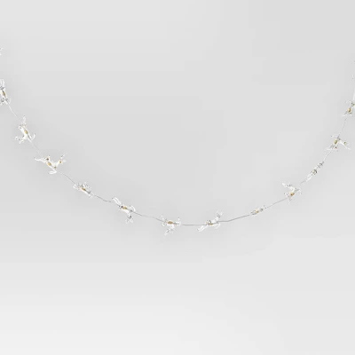 20ct LED Battery Operated Deer Christmas Novelty String Lights Warm White Clear Wire - Wondershop™ 2 20ct LED Battery Operated Deer Christmas Novelty String Lights Warm White Clear Wire - Wondershop™ - Image 2