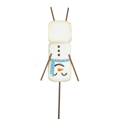 Christmas Marshmallow Snowmen Set/3 Stake - Three Yard Decorations 29 Inches - Ourdioor Indoor - C22026 - Metal - White 2 Christmas Marshmallow Snowmen Set/3 Stake - Three Yard Decorations 29 Inches - Ourdioor Indoor - C22026 - Metal - White - Image 2