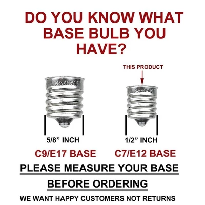 Novelty Lights Ceramic C7 Incandescent Traditional Vintage Christmas Replacement Bulbs 25 Pack 3 Novelty Lights Ceramic C7 Incandescent Traditional Vintage Christmas Replacement Bulbs 25 Pack - Image 3