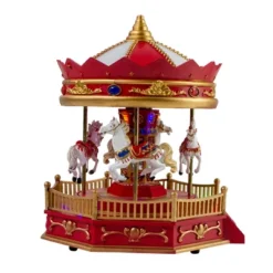 Northlight 9.25" LED Lighted Animated And Musical Carousel Christmas Village Display Piece 8 Northlight 9.25" LED Lighted Animated And Musical Carousel Christmas Village Display Piece -Christmas Decorations GUEST 46079143 9aa8 4b2a 9456 b72caabc6c8a