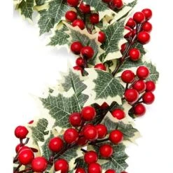 Farmlyn Creek Artificial Christmas Wreath With Holly Berries For Door Decoration (15.7 In) -Christmas Decorations GUEST 479a3f5e 6d71 4b91 b5d4 f808b9c157c7