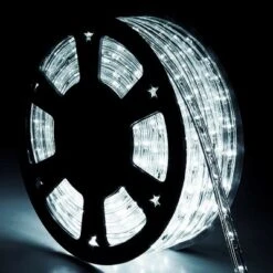 Costway 100' 2 Wire LED Rope Light Christmas Decorative Party In/Outdoor 110V Cool White -Christmas Decorations GUEST 47bd02a8 4f27 4fb2 a18b 14307ceae0a7