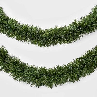 18' Pre-Lit Artificial Pine Christmas Garland Green With Clear Lights - Wondershop™ 1 18' Pre-Lit Artificial Pine Christmas Garland Green With Clear Lights - Wondershop™