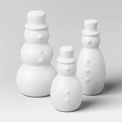 12pc Battery Operated Lit Metal House With Bottle Brush Trees And Snowmen Christmas Village Set - Wondershop™ Black 5 12pc Battery Operated Lit Metal House With Bottle Brush Trees And Snowmen Christmas Village Set - Wondershop™ Black - Image 5