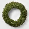 48in Pre-lit Artificial Christmas Wreath Clear Lights - Wondershop™