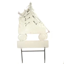 Direct International Christmas Wagon W/ Christmas Tree Yard - 1 Seasonal Garden Stake 30.25 Inches - Decor Landscape Stake Poke - 31844419 -