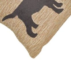 18"x18" Front Porch Christmas Dog Indoor/Outdoor Square Throw Pillow Neutral - Liora Manne 7 18"x18" Front Porch Christmas Dog Indoor/Outdoor Square Throw Pillow Neutral - Liora Manne -Christmas Decorations GUEST 4c347726 9146 4bbc b829 9d2248e64273