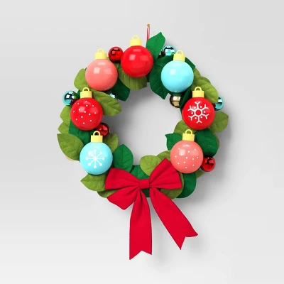 14.5" Pre-lit Battery Operated Christmas Novelty Wreath Green - Wondershop™ 3 14.5" Pre-lit Battery Operated Christmas Novelty Wreath Green - Wondershop™ - Image 3