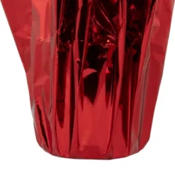 Northlight 22" White Artificial Christmas Poinsettia Flowers With Red Wrapped Base -Christmas Decorations GUEST 509c5cf2 a3be 411e b3ec 2a9b4f1301a2