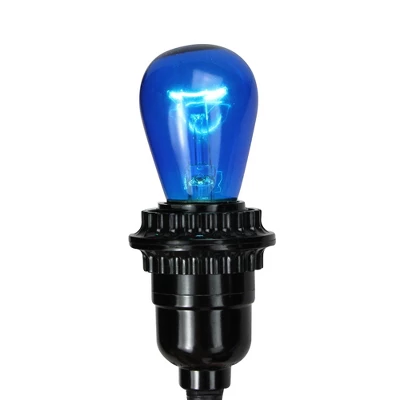 Northlight Set Of 25 Incandescent S14 Blue Christmas Replacement Bulbs 2 Northlight Set Of 25 Incandescent S14 Blue Christmas Replacement Bulbs - Image 2