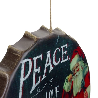 Northlight 11.75" Red And White Peace, Joy And Love Christmas Wall Decor 2 Northlight 11.75" Red And White Peace, Joy And Love Christmas Wall Decor - Image 2